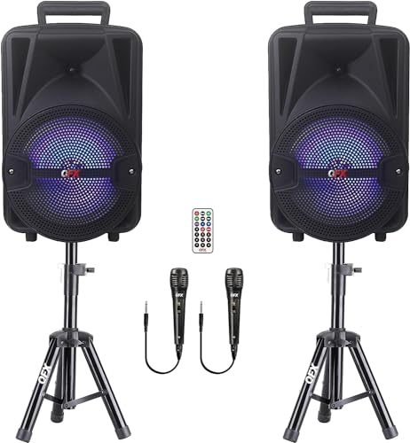 QFX 8-Inch True Wireless Stereo Bluetooth Speaker, PBX-800TWS